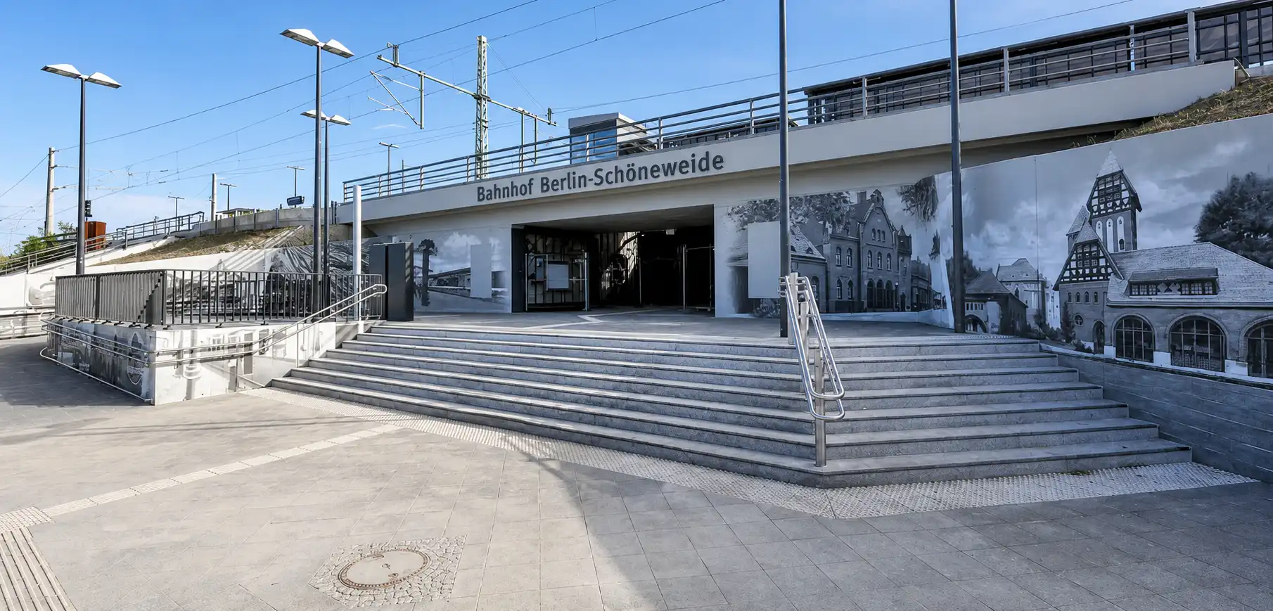 Grunderneuerung Bahnhof Berlin-Schöneweide — neuer barrierefreier Zugang zu den Bahnsteigen